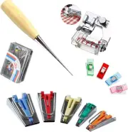 Windman Bias Tape Maker Kit, 5 Sizes, Quilting Binding