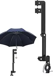 Stroller Umbrella Holder, Stroller Umbrella Holder - Hands Free Umbrella Holder | Adjustable Umbrella Stand Stand, Umbrella Clamp for Wheelchairs, Walkers, Bicycles, Strollers