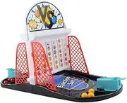1Pc Two Player Desktop Pinball Basketball Game Machine Educational for Boys Fun Handheld Game Improves Hand Eye Coordination for Indoor Play