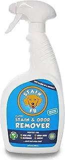 STAIN FU Pro Strength Carpet Odor & Stain Remover Works Like Magic in a Bottle on Tough Urine Feces Vomit and Even red Wine Too! 24 fl.oz