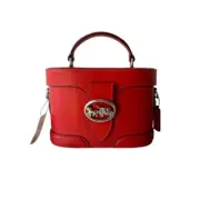 NEW Coach Georgie Gem Crossbody Bag In Poppy Red Vanity Case 5503
