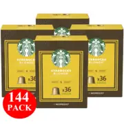 Starbucks By Nespresso Blonde Espresso Roast Coffee Pods Capsules 144 Pack