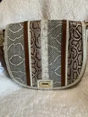 NWT HTF Brahmin Limestone Oleta Sonny Leather Crossbody Bag handbag