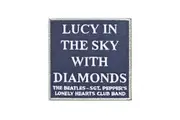 The Beatles Patch Lucy In The Sky Sgt Pepper Official Blue embroidered Iron on