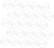HOMOCONO 50pcs Clear Fillable Transparent Vending Machine Balls for Candy Party Favors and Creative Storage