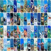 300PCS Ocean Bulk Bookmarks for Kids Classroom - 60 Designs Cool Double Sided Book Marks for Book Lovers, Students, Children - Rewards Gifts