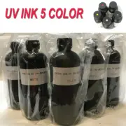 500ML UV INK For A3 A4 UV Printer Colorful UV Hard INK 6 Color White/Black/Red
