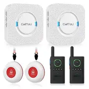 CallToU Caregiver Pager Wireless Alert Button Home Intercom System Long Range...