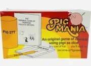 Vintage 1977 Pig Mania Dice Game of Chance New In Box Factory Sealed