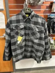 SCORPION EXO COVERT MOTO FLANNEL BLACK/GREY Med#(75-5500M)