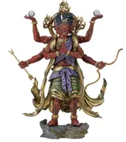 Kaiyodo Takeya Style Freestanding Figurine Ashura Figure Buddhism 145mm