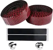 2 Rolls Bike Handlebar ES Road ycle Handle Bar e Antislip Drop Bar Wraps with Bar End Plugs Shock Absorption Black