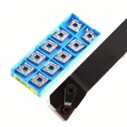 91° MCFNR 2020K12 20mm CNC Lathe External Turning Tool Holder + 10Pcs CNMG120404