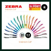 Zebra Sarasa Clip Gel Pen - 0.5mm - Single Pen (20 Colours Available)
