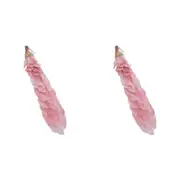 2x LVD Clip Peacock Dusty Pink Decorative Sculpture Ornament Home/Lounge Decor