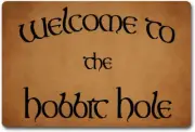 ZQH Funny Door Mat - Welcome to the Hobbit Hole - the Lord of the Ring - 23.6 X