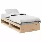 Day Bed without Mattress 90x200 cm Solid Wood Pine