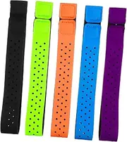 WOONEKY 5 Pcs Monitor Band Replacement Armband Straps for Fitness Easy Adjustment Sturdy Touch Fastener Multi-Color Options