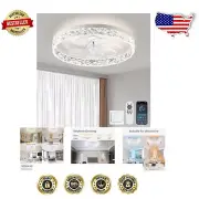 Smart Bladeless Ceiling Fan with Lights - Remote Control, 20” Modern Design