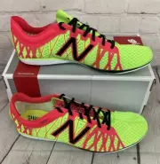 New Balance MLD5000L Men's Track & Field Running Spike Cleats Yellow Red US 12.5