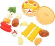 Totority Realistic Simulation Food Toys Kitchen Toy Sets for Boys and Girls Stuffed Bun Foods False Steamed Buns Steamers Present for Boys and Girls