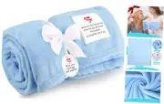 Get Well Blanket, Love Blanket, Get Well Gifts for Women/Men, Chemotherapy Blue