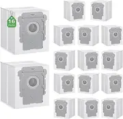16 Pack Vacuum Bags Compatible with iRobot Roomba i7 i7+ i3 i3+ i8 i8+ j5+ i5+ i4 i4+ i1 i1+ i6 i6+ j5+ j7 j7+ s9 s9 Plus Bags Automatic Dirt Disposal Bags