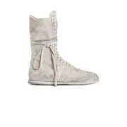 [ANN DEMEULEMEESTER] Palne Soft High-Top Boxing Sneakers Off-white