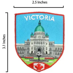 【A-ONE 匯旺】加拿大 維多利亞 敞篷馬車造型磁鐵+加拿大 卑詩省議會大廈布貼2件組磁鐵冰箱貼(C82+258)