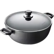 Scanpan Classic Induction 32cm/7.5L Cast Aluminium Stew Pot Round Cookware Black