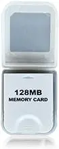 WiCareYo Memory Card 128 MB Large Capacity Game Storage Card Compatible with Wii NGC Gamecube Console White