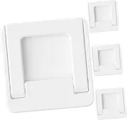 MOBUTOFU 4pcs Sliding Door Locks Safety Locks for Windows Cabinets Adhesive Installation Durable Convenient Pull Handles for Home Use