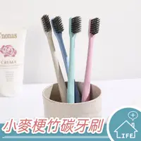 在飛比找蝦皮購物優惠-【生活普拉斯】小麥桿竹碳牙刷 台灣發貨 牙刷 環保牙刷 小麥