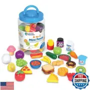 Learning Resources A to Z Mini Foods, Play Food Sets for Kids Kitchen, Play K