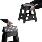 2x Foldable Chair Step Stool Folding Portable Plastic Store Flat Outdoor Camping
