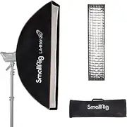 SmallRig Softbox 30 x 120cm / 11.8" x 47.2", Studio Rectangular Soft Box with Diffuser and Honeycomb Grid, for Bowens Mount COB Video Light Flash Light Portrait Photography, LA-R30120-4200