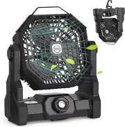 ESENY Camping Fan with LED Lantern, Battery Powered Fan 10900mAh,Portable Fan