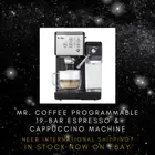 Mr. Coffee One-Touch Espresso Machine | Cappuccino Maker | SHIPS FAST
