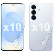 10 Set Soft PET Film Screen Protector for Samsung Galaxy S25 Front and Back Bulk