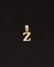 14K Italian Gold Initial Pendant