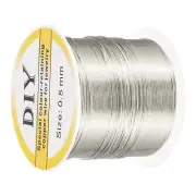 0.5mm Craft Wire Beading Copper Wire for Jewelry Make Supply(Silver)-171 ft