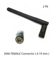2DBI 2.4GHZ WIFI ANTENNA SMA FEMALE 2PK OMNI WIRELESS D-LINK LINKSYS NETGEAR