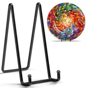 4 Pack 8 Inch Large Plate Stands for Display - Metal Square Wire Plate Holder...