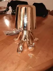 Thinker Little Golden Man Sitting Table USB Tap Lamp NEW