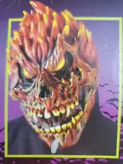 FUNWORLD Fearsome Faces Fire Skull Mask New Halloween classic Ghost Rider Wow