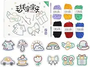 Kids Lacing Toy | Children Fun Sewing Toy,Fine Motor Skill Game, Sensory Preschool Crafts, Non-Woven Patterns, Embroidery Games for Boredom Relief