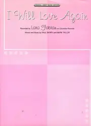 1999 Sheet Music I WILL LOVE AGAIN ~ Lara Fabian ~ NEW! Rare!