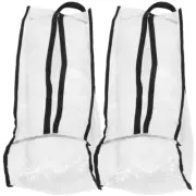 2 Pcs Zipper Boots Pouch Shoe Travel Bags Storage Men Sneakers