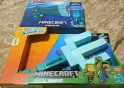 Lot Of 2 Nerf Super Soaker Minecraft Trident And Glow Squid Water Blaster