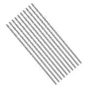 10Pcs Long Twist Drill Bit 1.7mm High-Speed Steel 40mm / 1.57 Jobber Bits Set